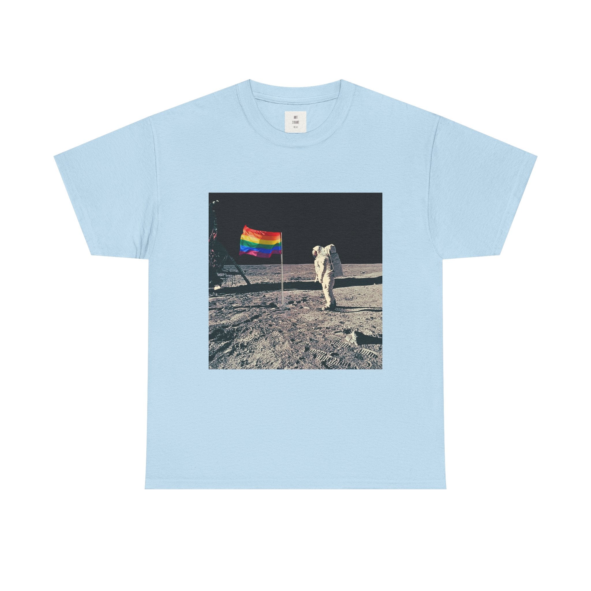 Pride of the Moon — Retro Space Rainbow Flag Shirt