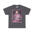 Baroque Pink King — Neon Renaissance Portrait Shirt