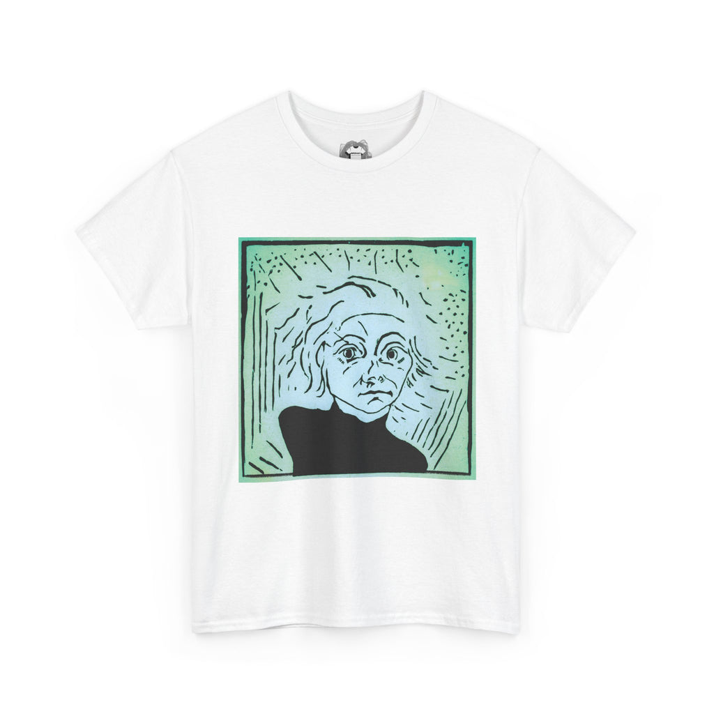 Are You Talking to Me — Green Gradient Face Expressionist Shirt