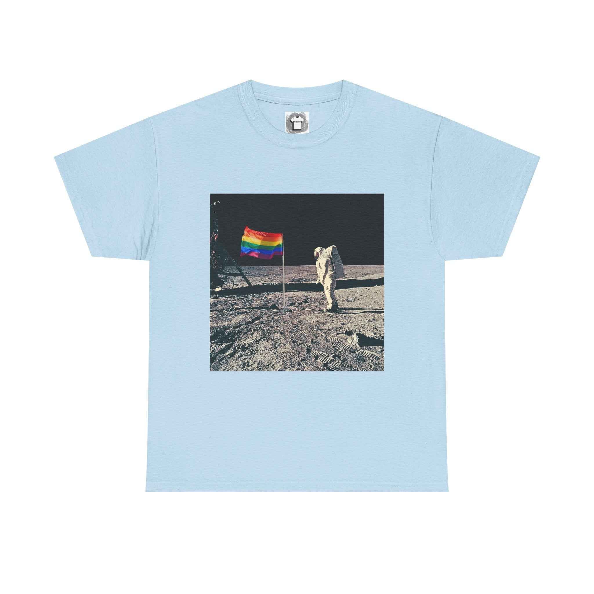 Pride of the Moon — Retro Space Rainbow Flag Shirt