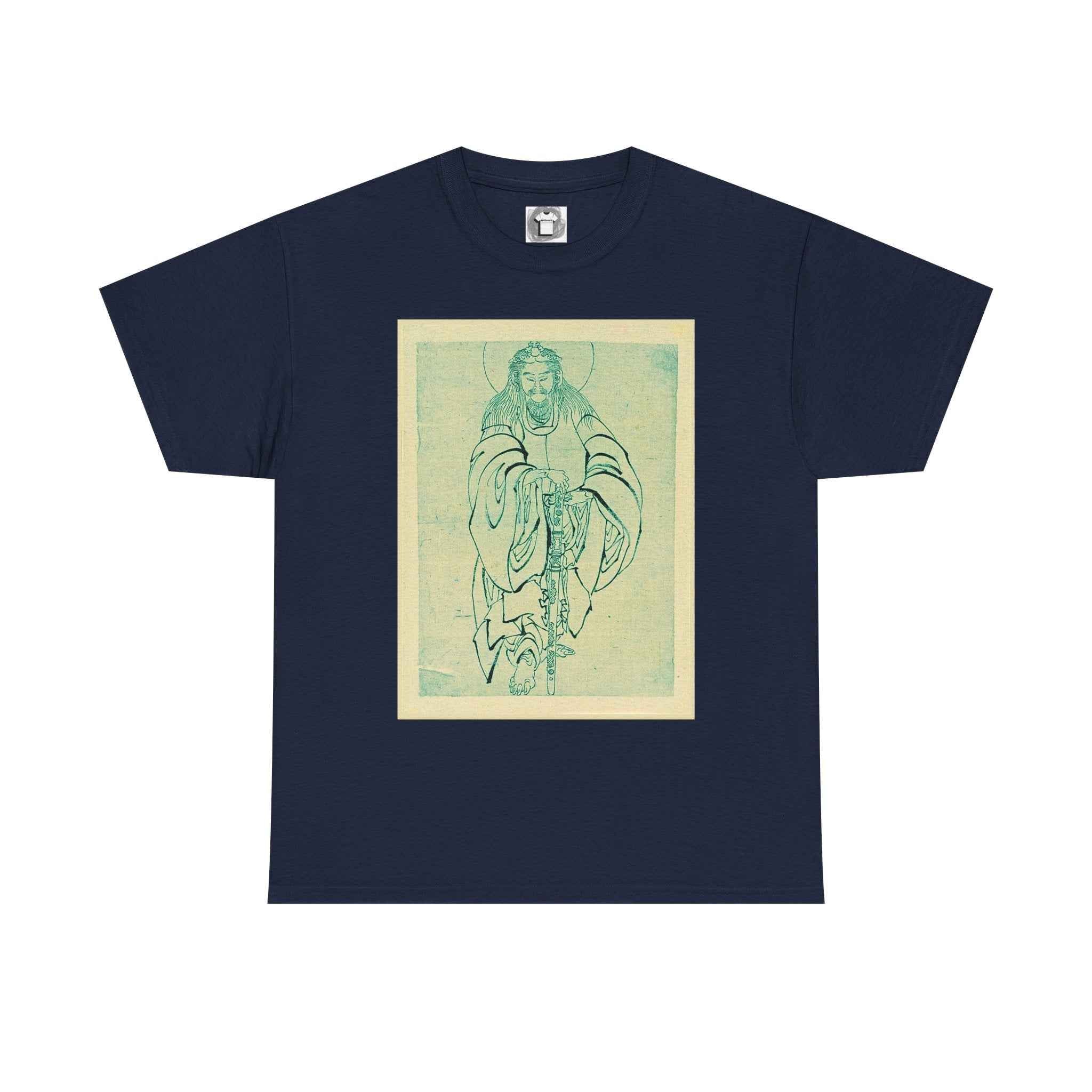 Vintage Samurai Art Tee — Retro Japanese Warrior Illustration Shirt