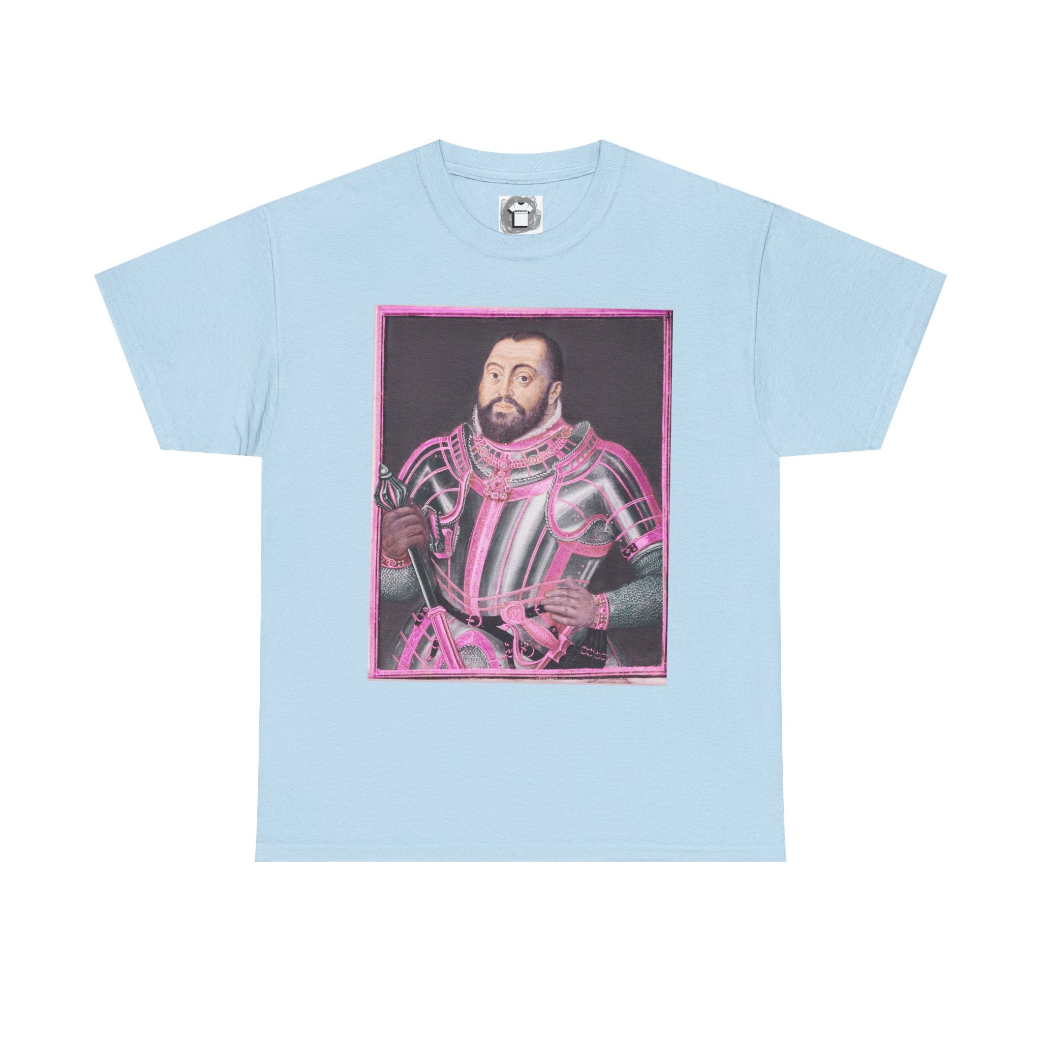 Baroque Pink King — Renaissance Portrait Shirt