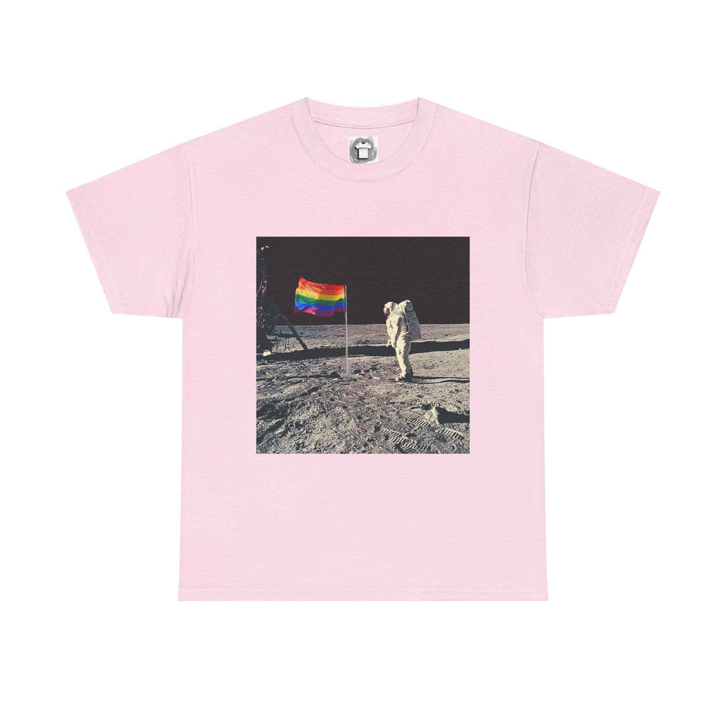 Pride of the Moon — Retro Space Rainbow Flag Shirt