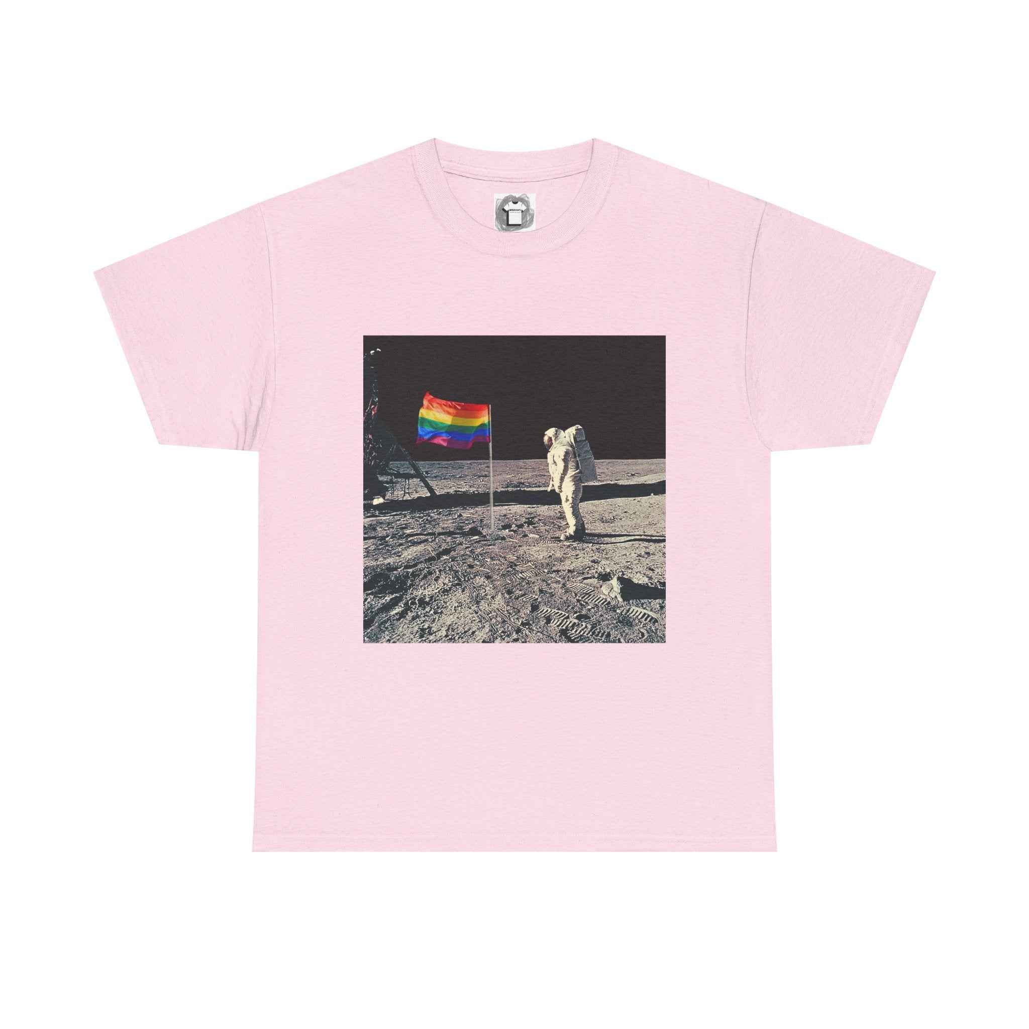 Pride of the Moon — Retro Space Rainbow Flag Shirt