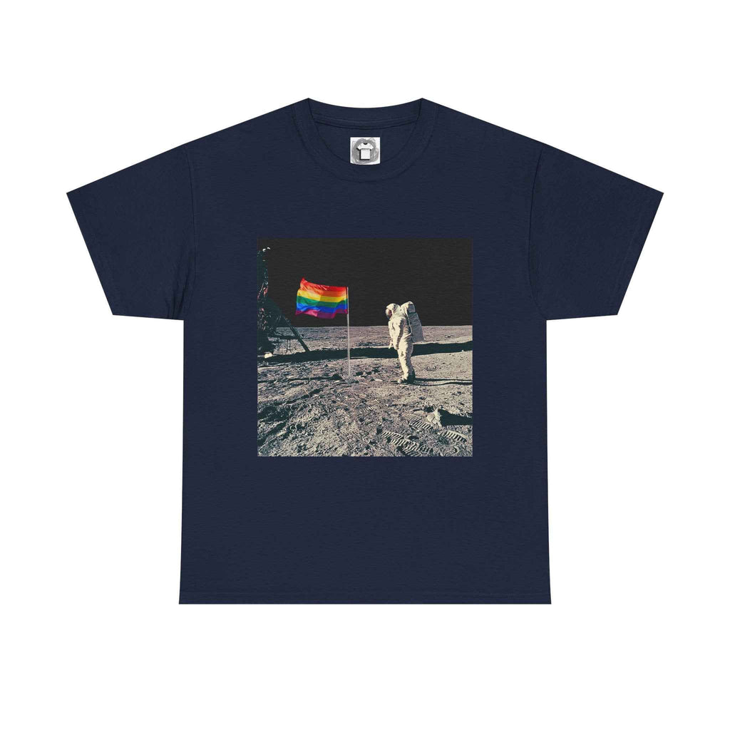 Pride of the Moon — Retro Space Rainbow Flag Shirt