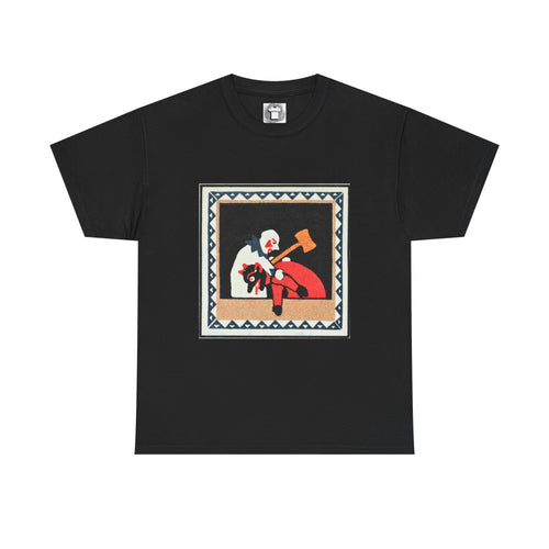Political vs Party — Folk Art Allegory Shirt