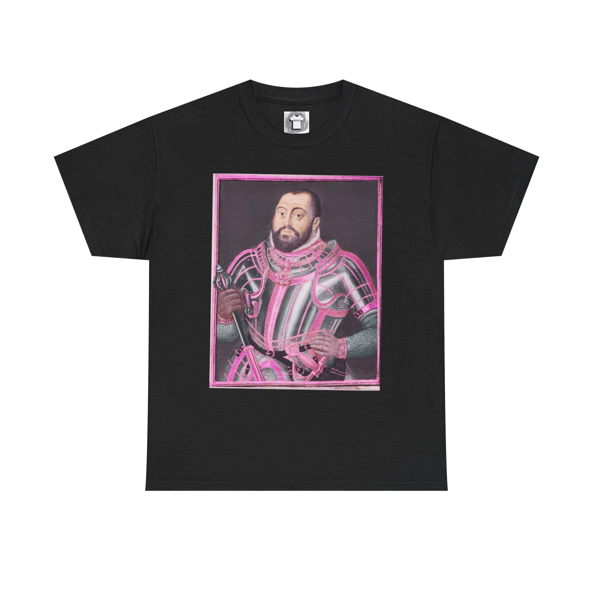 Baroque Pink King — Renaissance Portrait Shirt