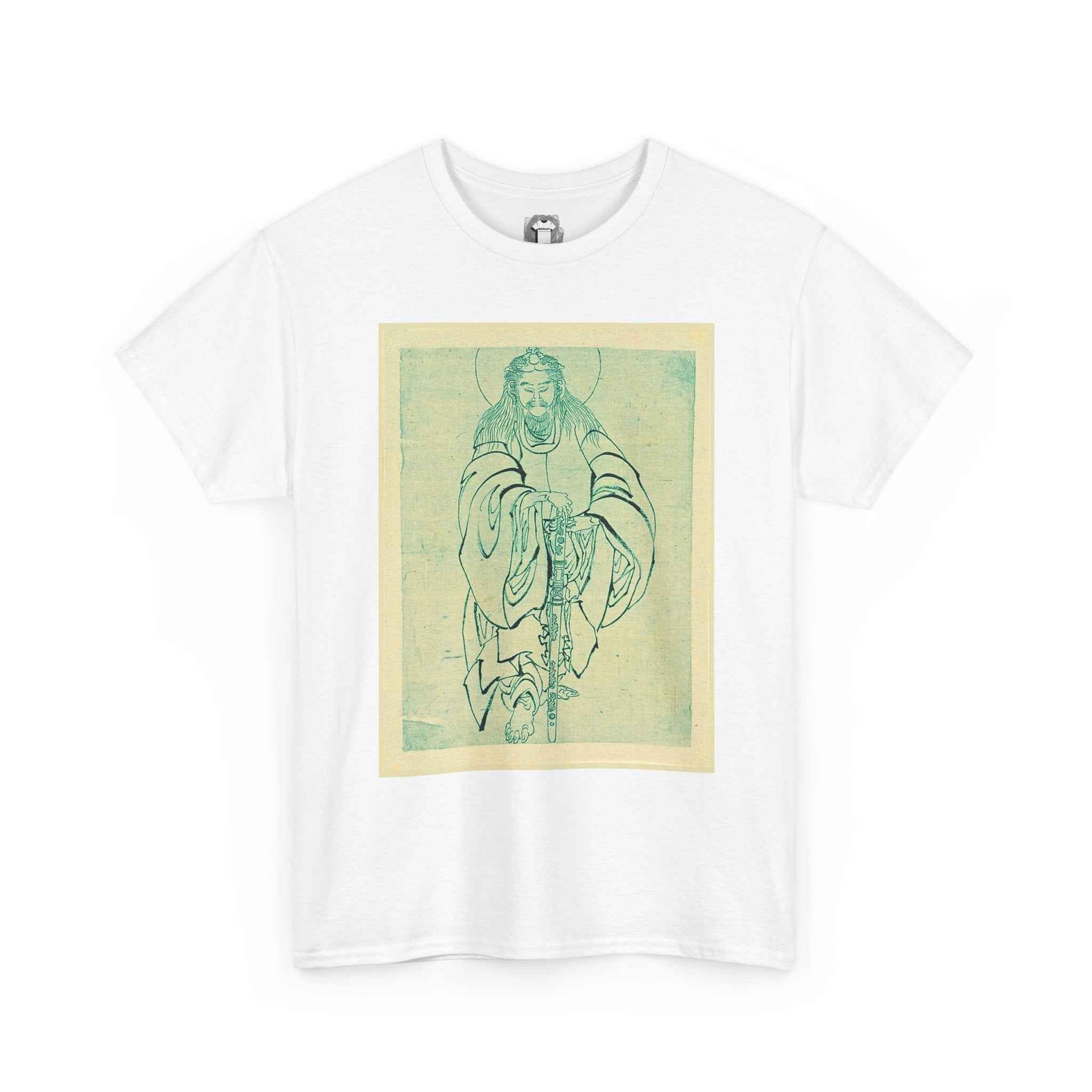 Vintage Samurai Art Tee — Retro Japanese Warrior Illustration Shirt