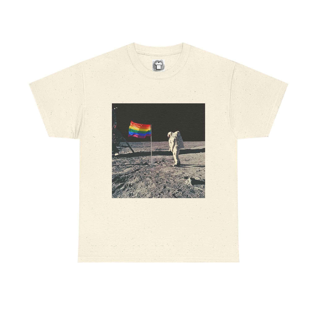 Pride of the Moon — Retro Space Rainbow Flag Shirt