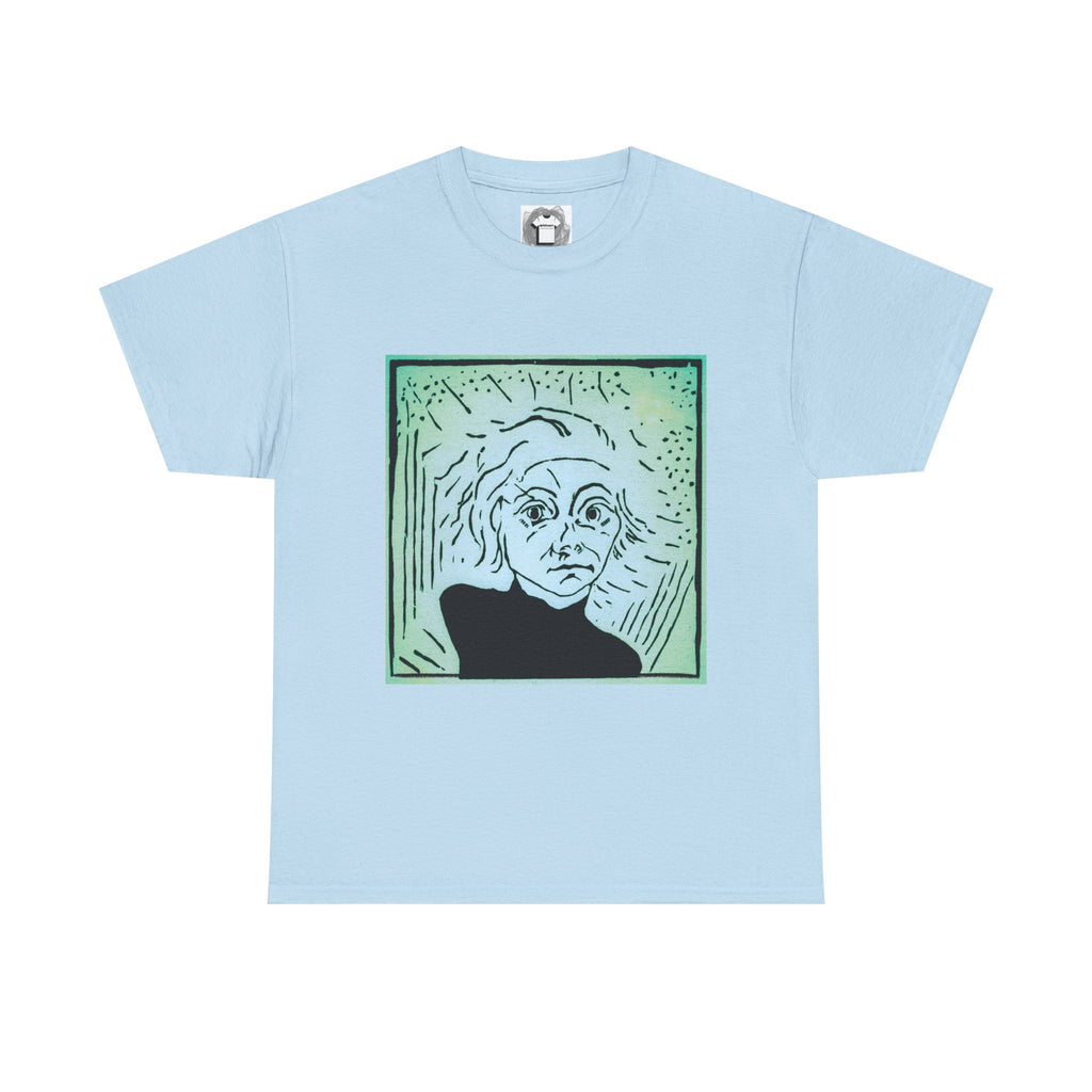 Are You Talking to Me — Green Gradient Face Expressionist Shirt