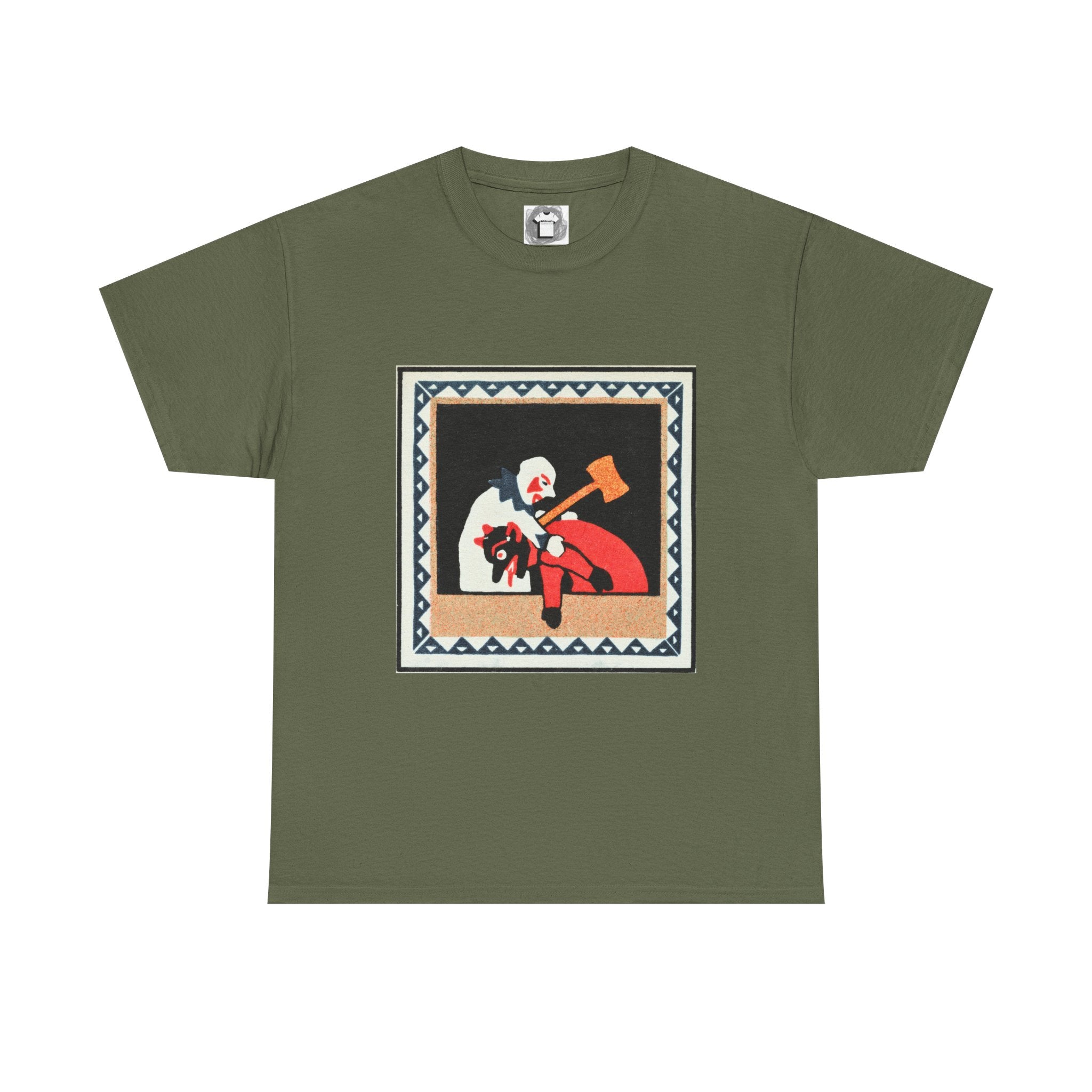 Political vs Party — Folk Art Allegory Shirt