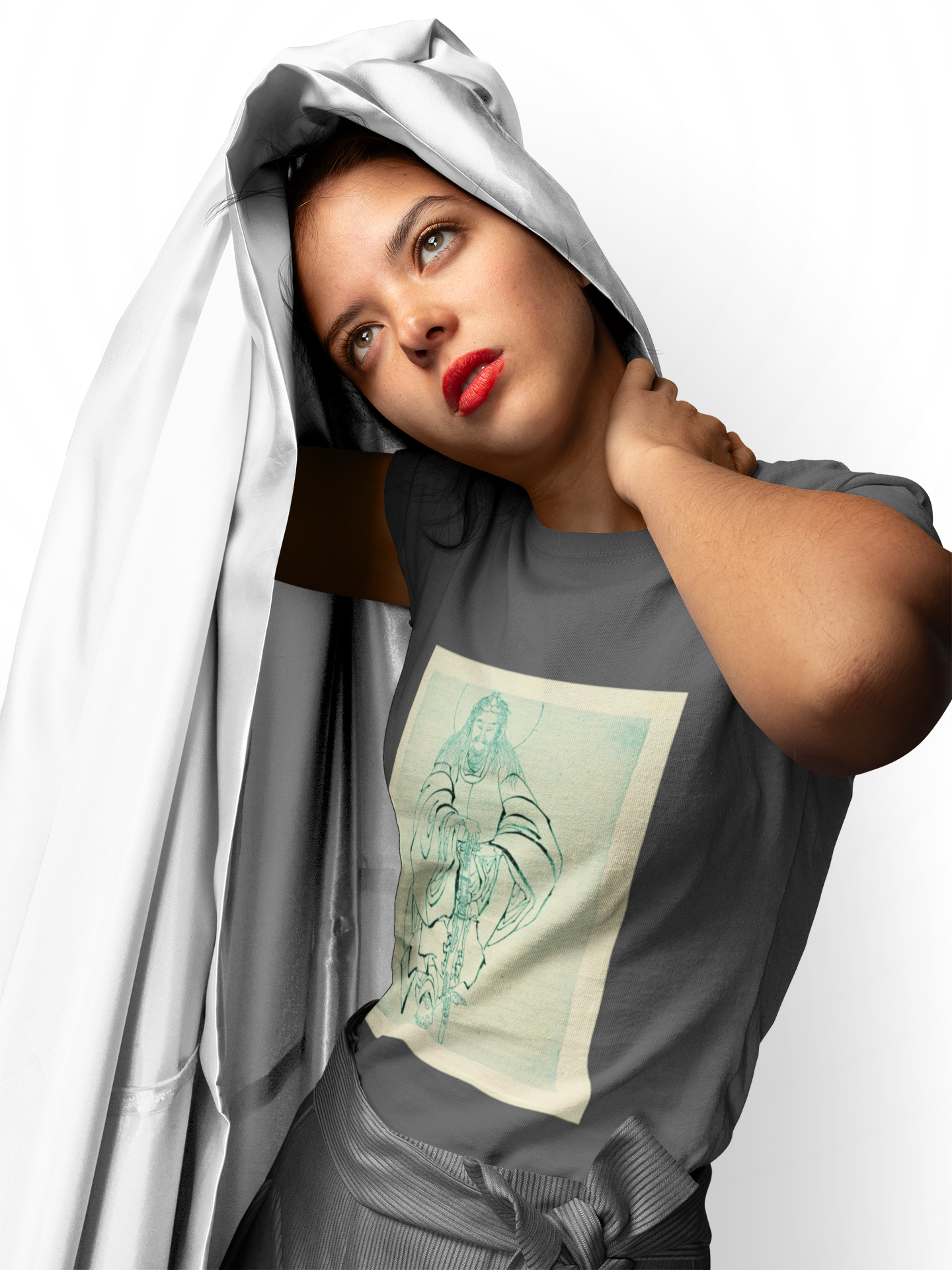 Vintage Samurai — Sacred Warrior Portrait Shirt