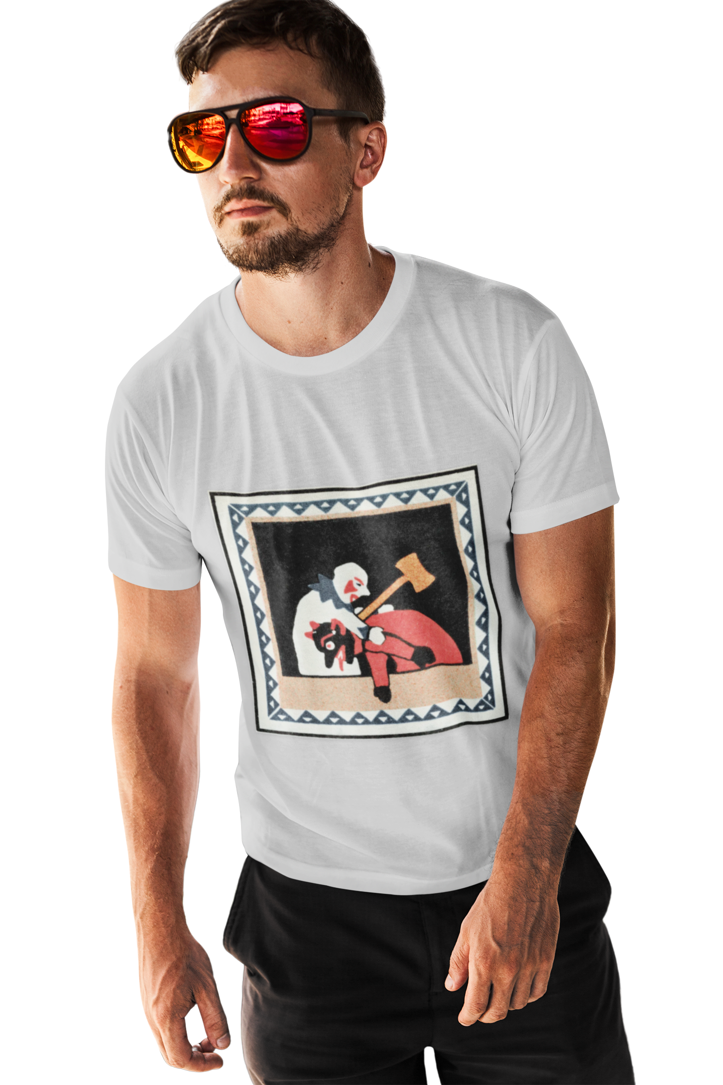 Political vs Party — Folk Art Allegory Shirt