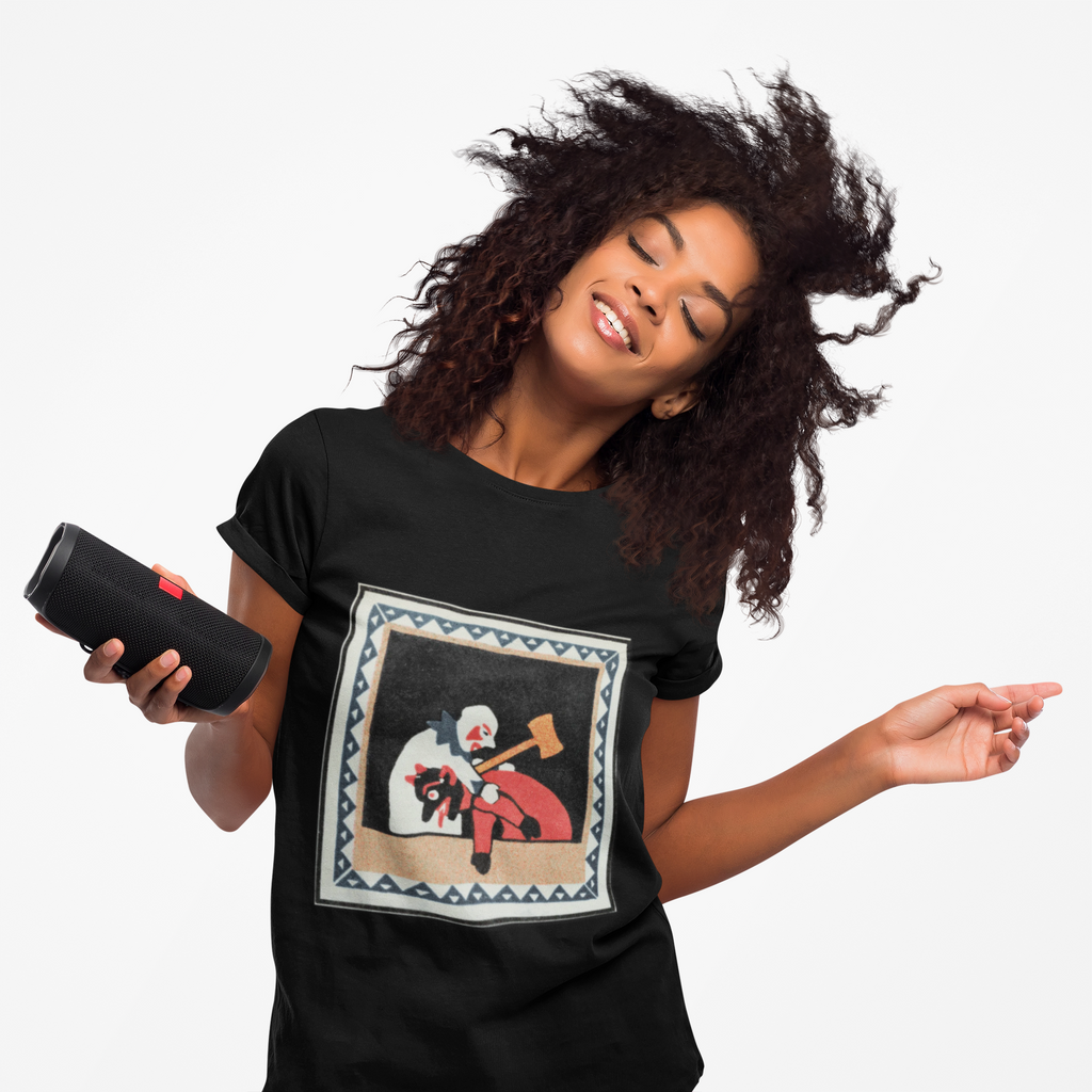 Political vs Party — Folk Art Allegory Shirt