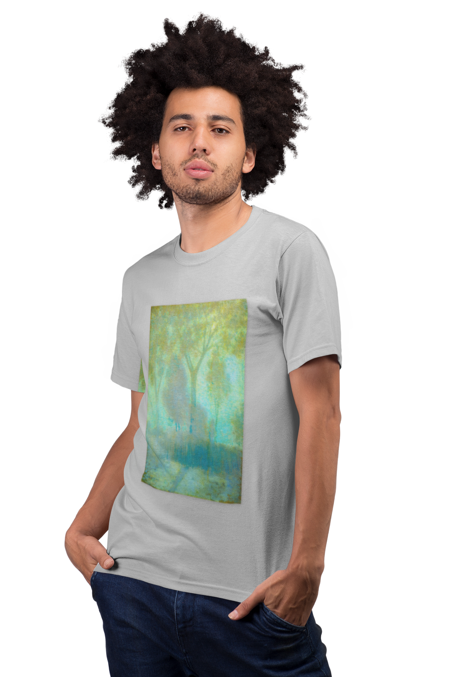 Garden View — Ethereal Impressionist Landscape Shirt