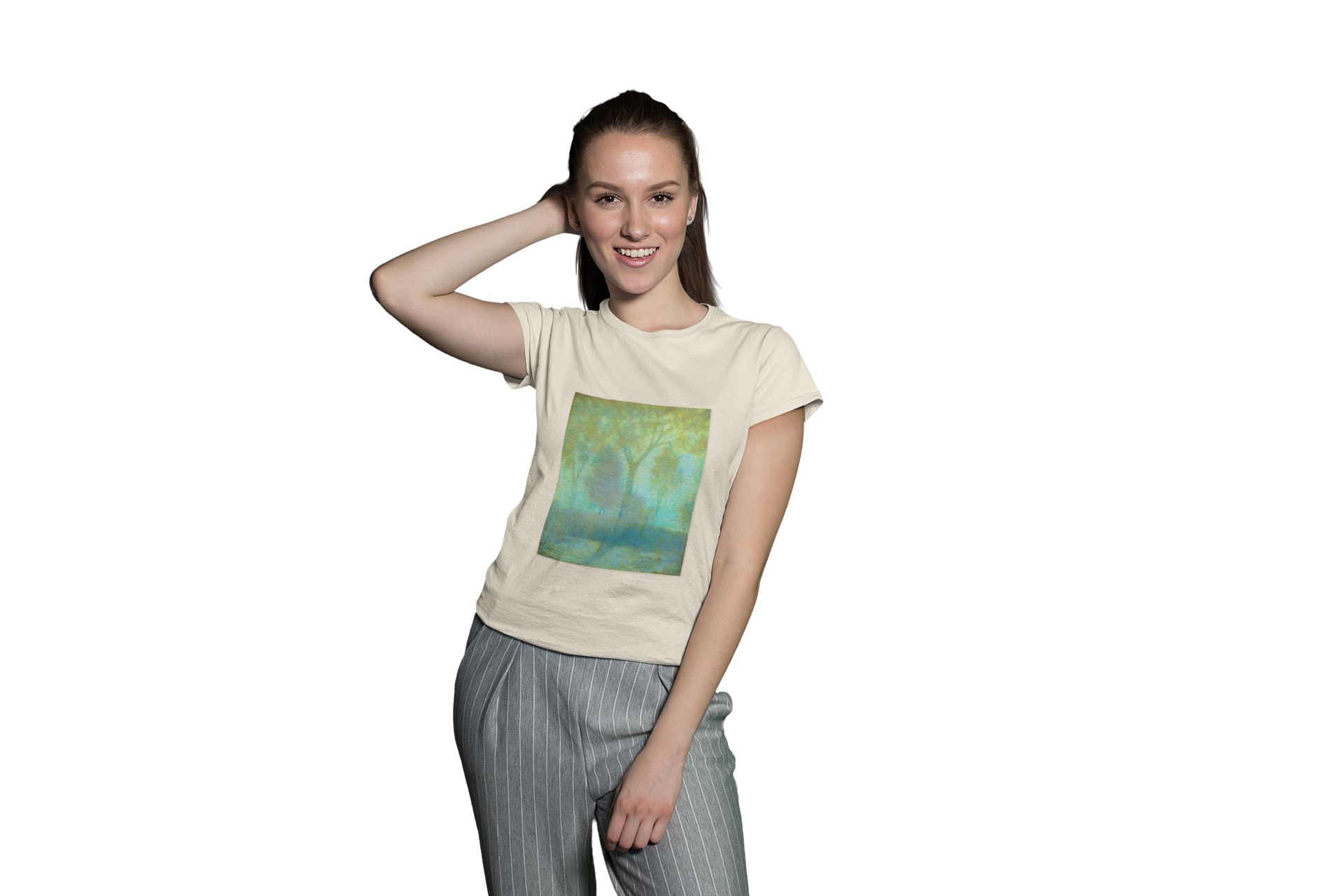Garden View — Ethereal Impressionist Landscape Shirt
