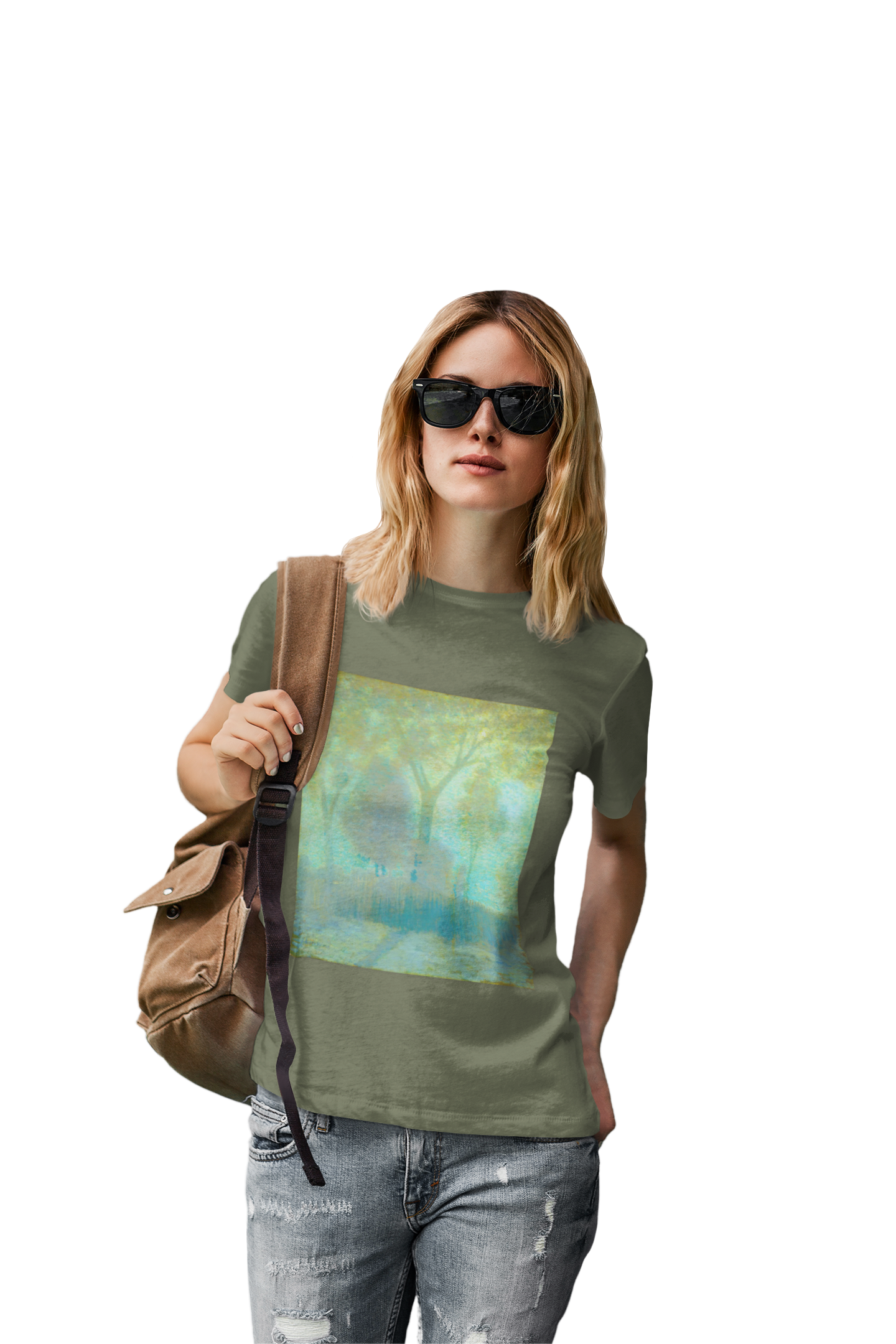Garden View — Ethereal Impressionist Landscape Shirt