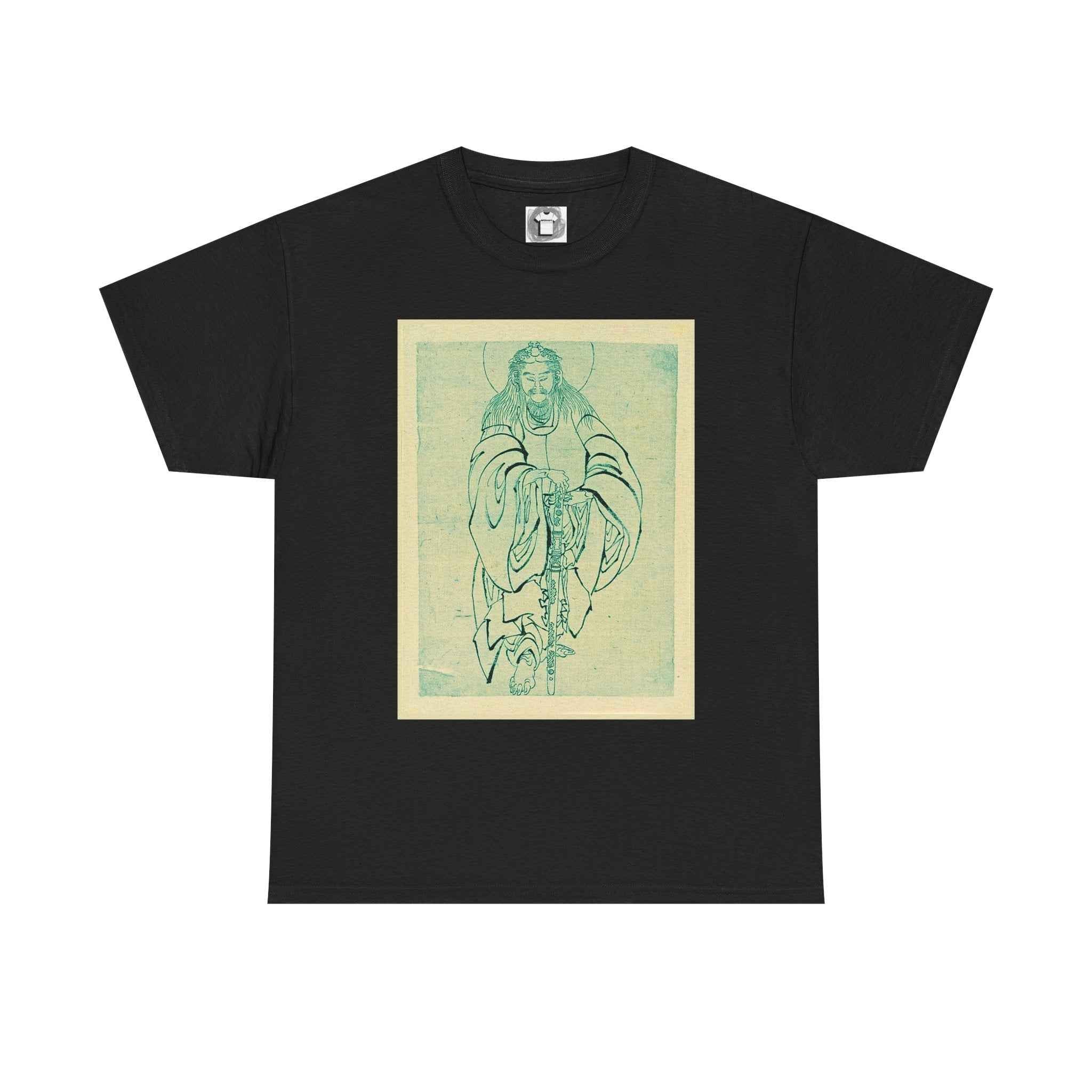 Vintage Samurai Art Tee — Retro Japanese Warrior Illustration Shirt