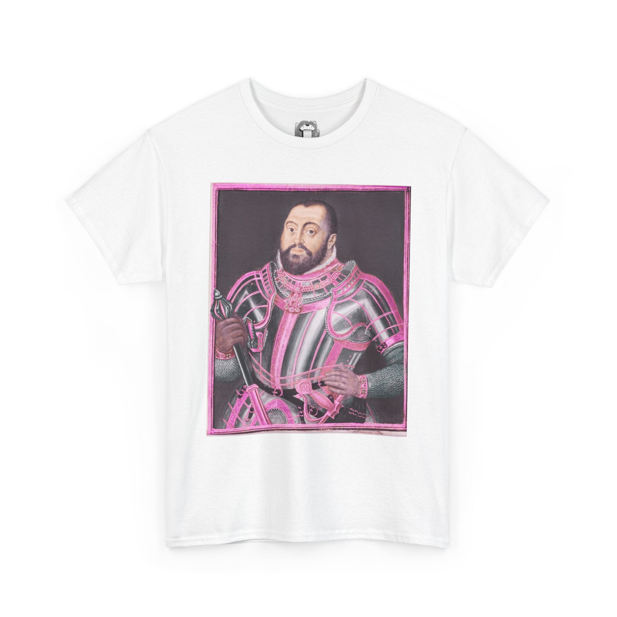 Baroque Pink King — Renaissance Portrait Shirt