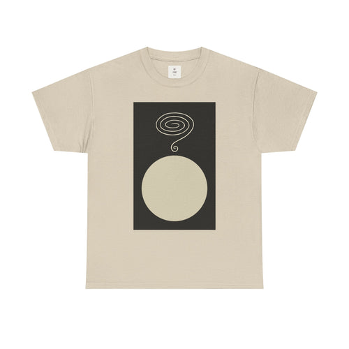 Don't Question Me Minimalist Art Shirt, close detail of the minimalist composition