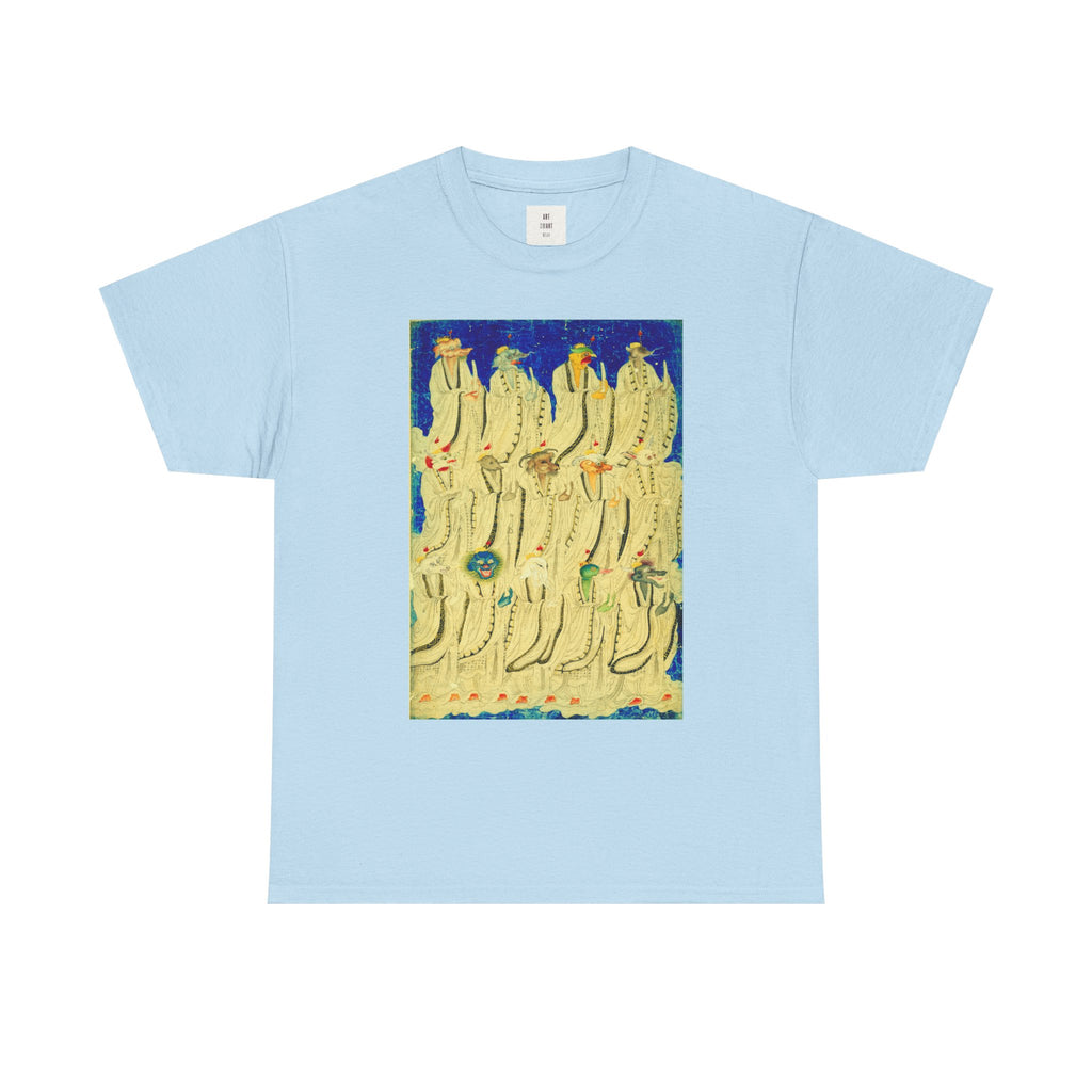 Abstract Golden Figures — Surreal Vintage Illustration Shirt