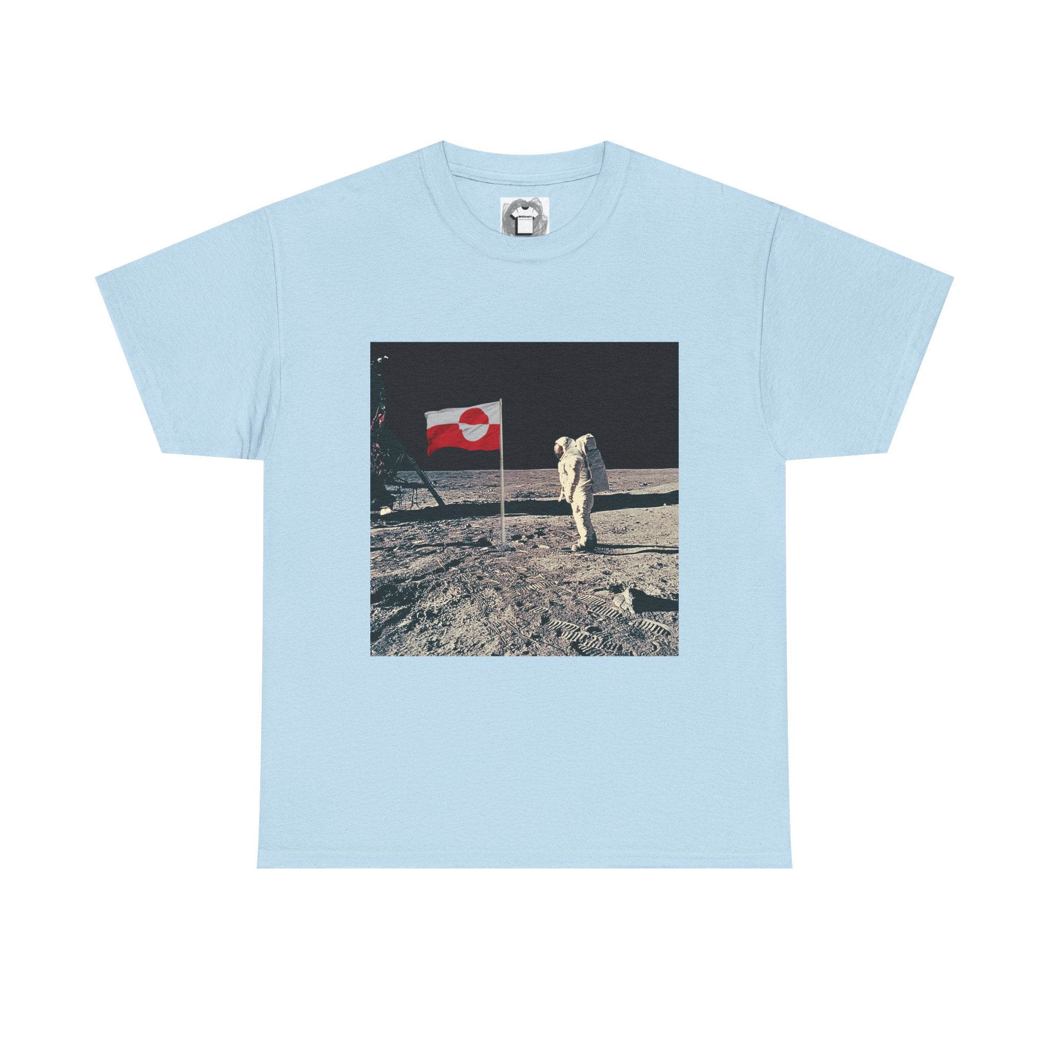 Green Landing — Retro Space Flag Graphic Tee
