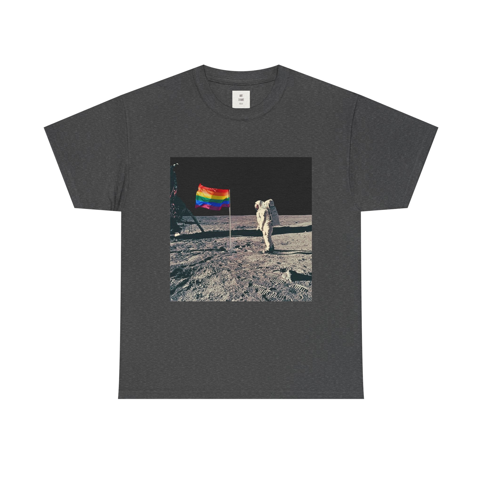 Pride of the Moon — Retro Space Rainbow Flag Shirt