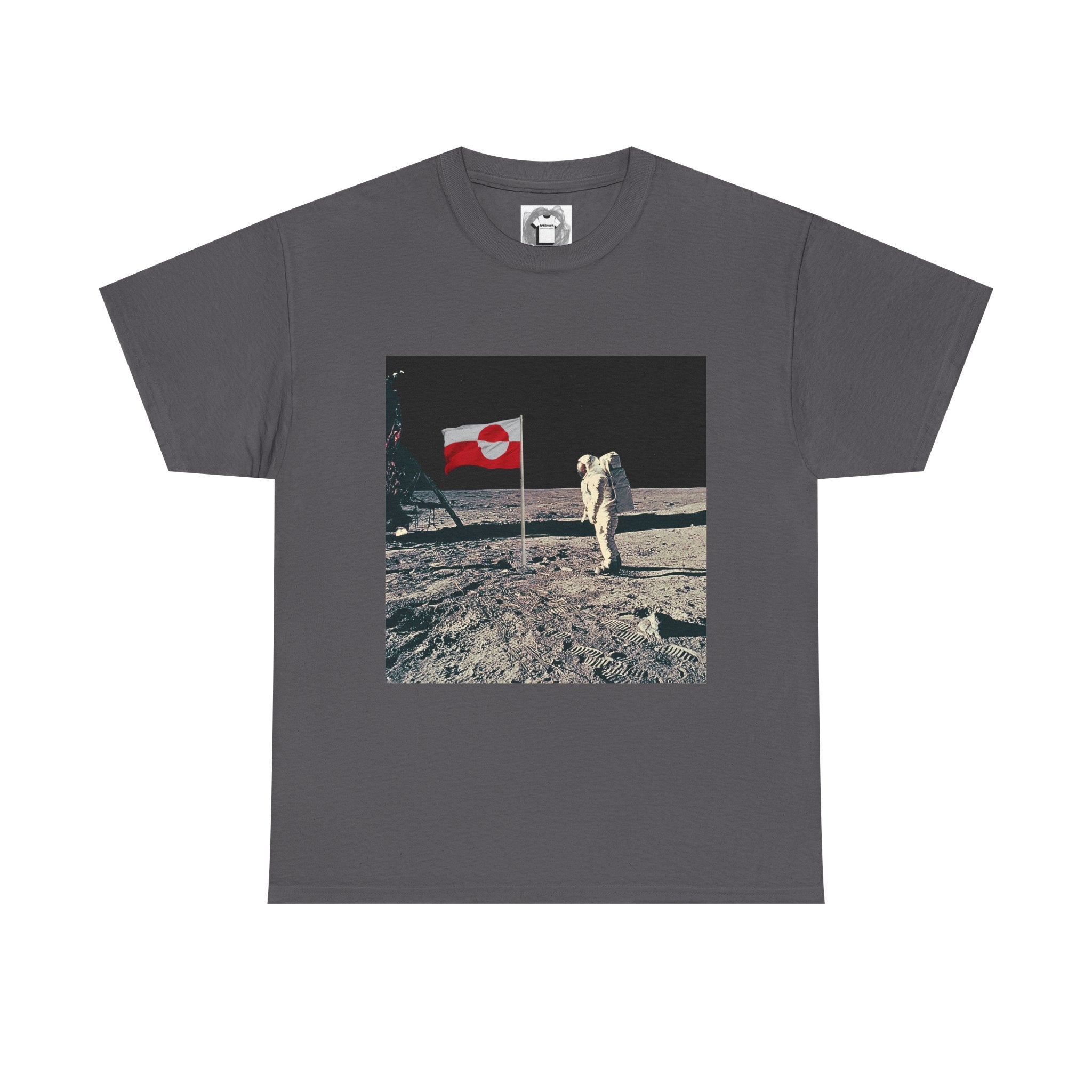 Green Landing — Retro Space Flag Graphic Tee
