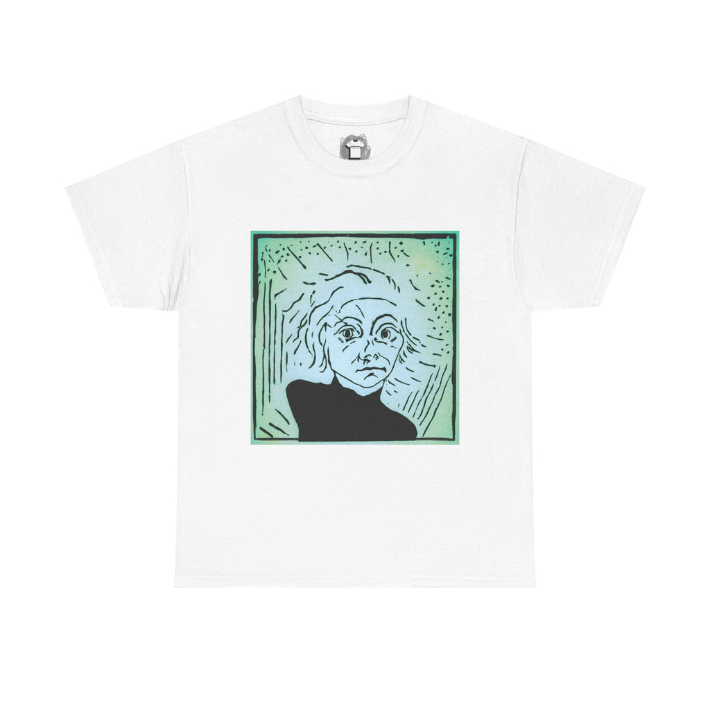 Are You Talking to Me — Green Gradient Face Expressionist Shirt